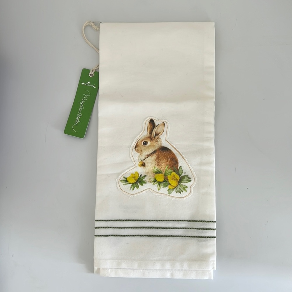 Hallmark Marjolein Bastin Bunny Rabbit tea towel